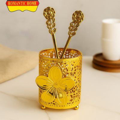 ست قاشق طلایی همراه استند مدل SLA-05